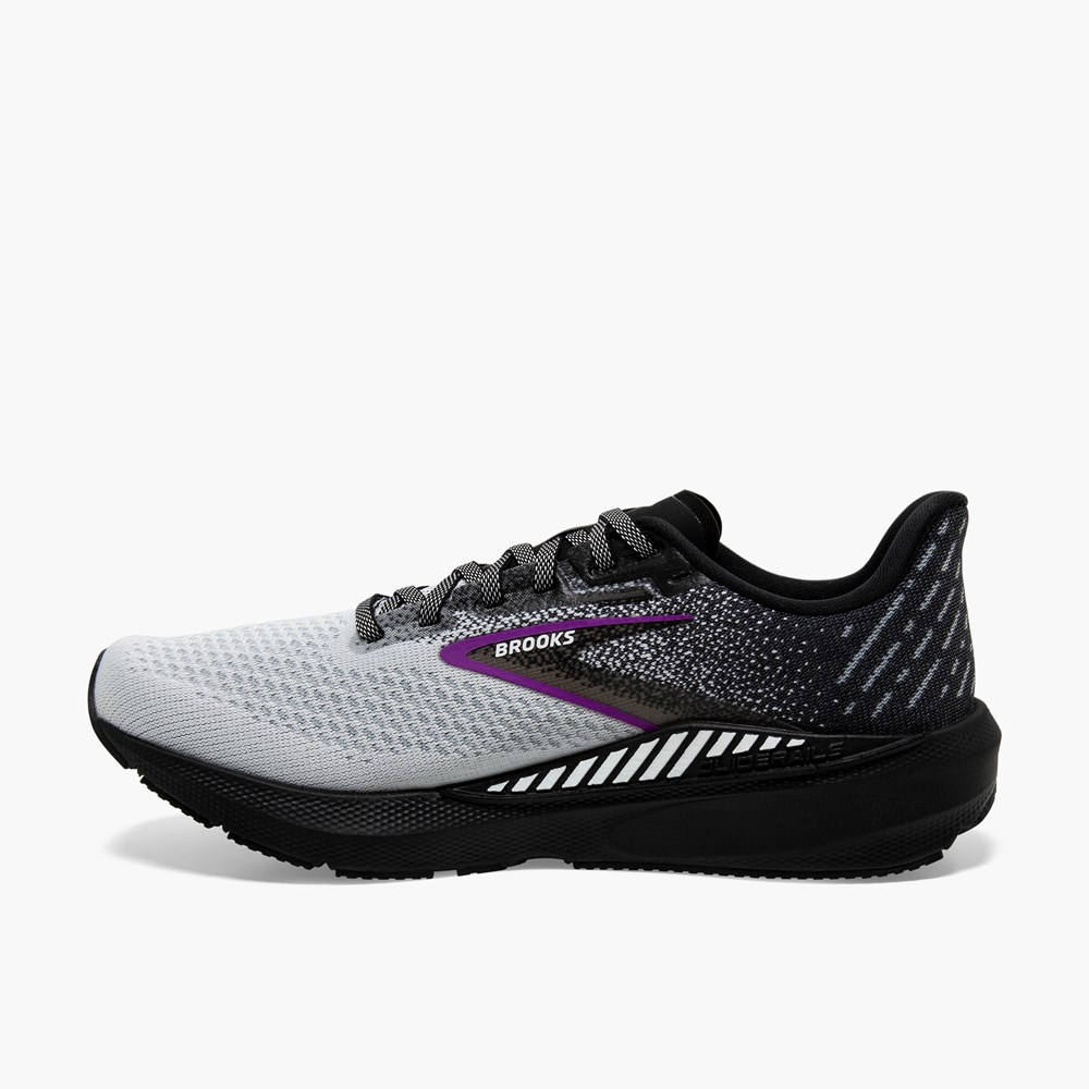 Chaussure Running Brooks Launch GTS 10 Noir Grise Femme | AQM-4830234